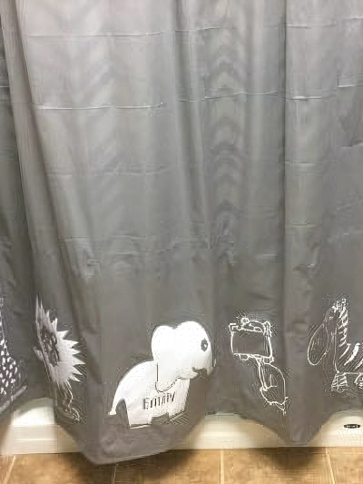 Applying HTV To A Shower Curtain