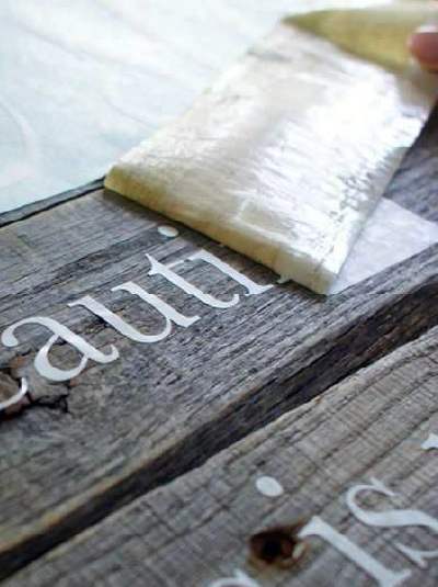 DIY – Paint Wood Signs with Sign Vinyl Stencils