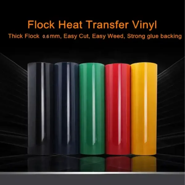 Vinilo de transferencia de calor flocado 3D S7 de 0,6 mm